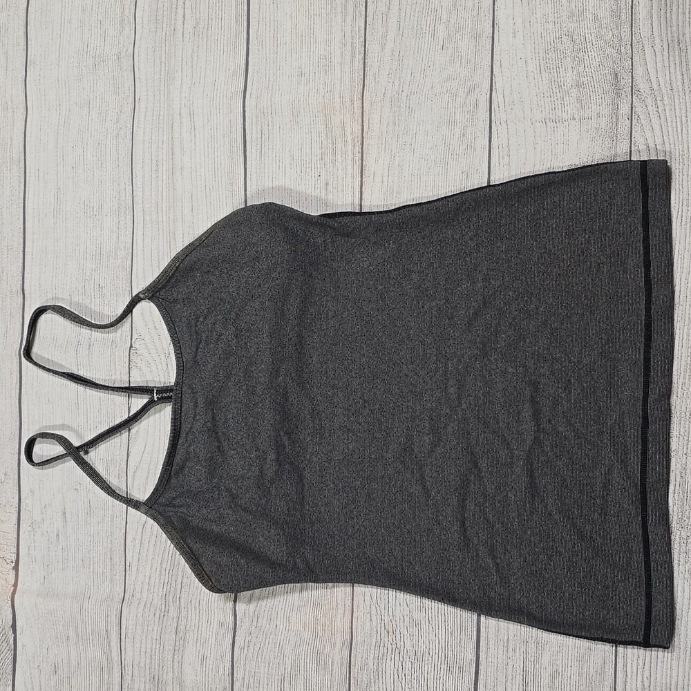 Lululemon Power Y TankHeathered Black / Black Size 6 - Picture 4 of 5